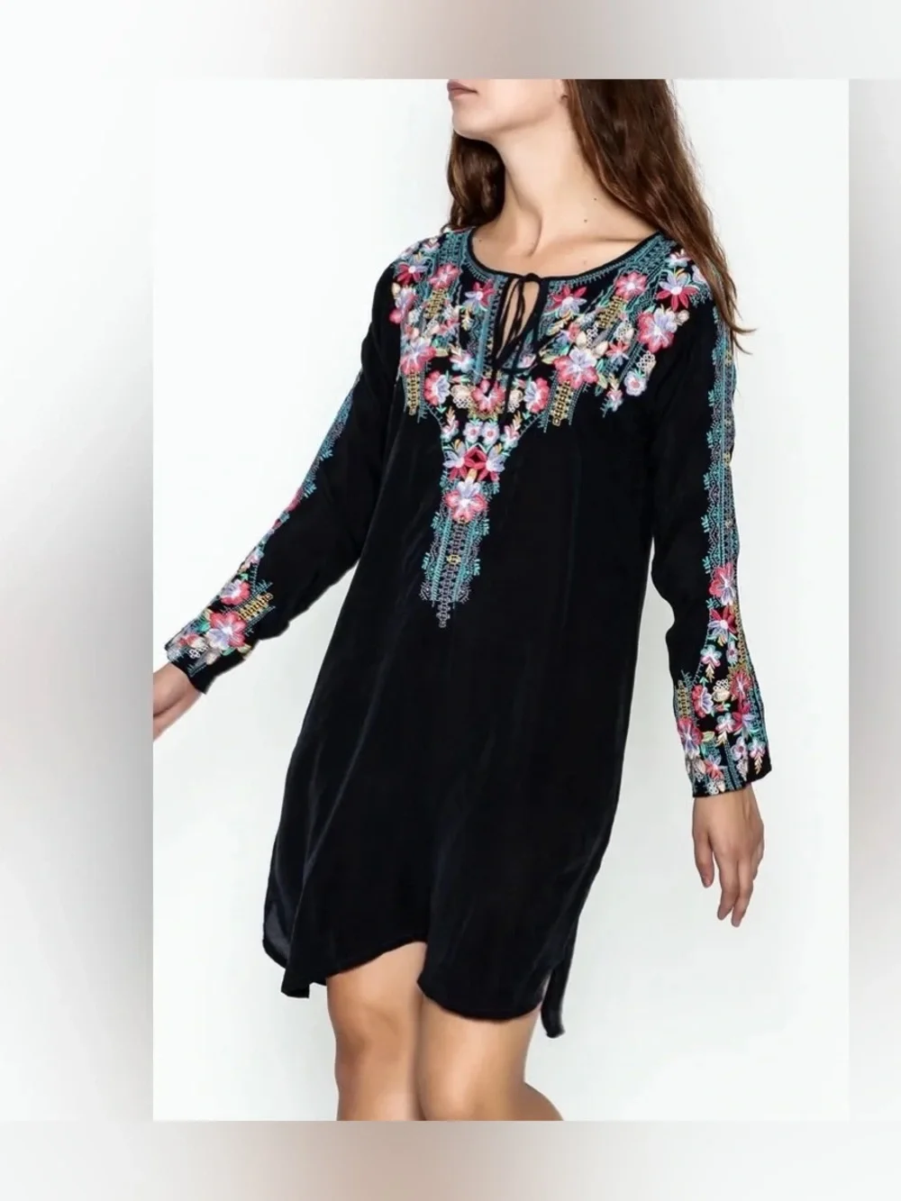 Johnny Was Tanyah Embroidered Tunic dress - Picture 4 of 7